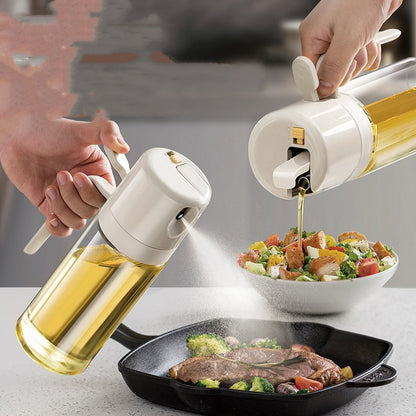 2 In 1 Oil Sprayer Bottle BBQ Cooking Oil Dispenser Olive Oil Pourers Sprayer Kitchen Baking Oil Mister Vinegar Bottle - iztia