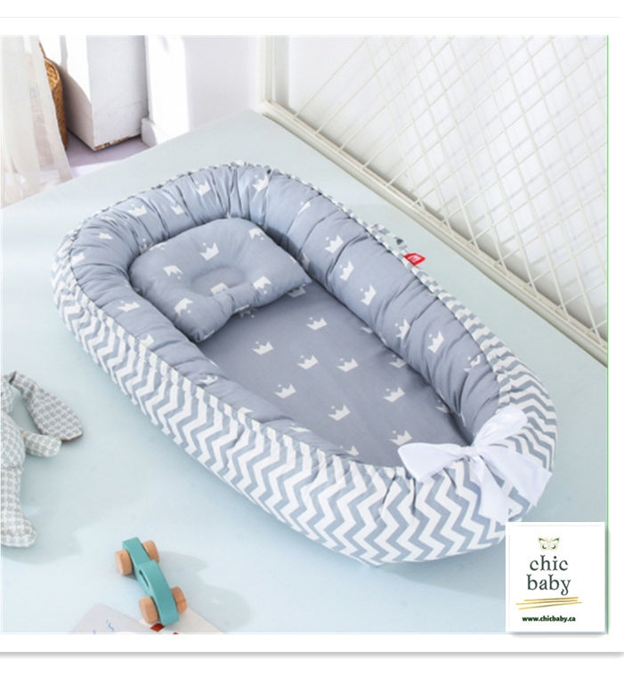 Baby Removable And Washable Bed Crib Portable Crib Travel Bed For Children Infant Kids Cotton Cradle - iztia