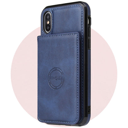 Card wallet leather case phone case - iztia