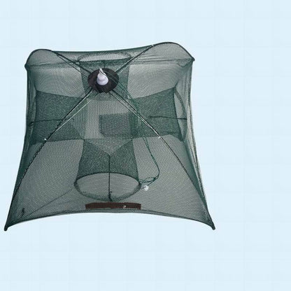 Strengthened 4-20 Holes Automatic Fishing Net Shrimp Cage Nylon Foldable Fish Trap Cast Net Cast Fold Crab Trap Fishing Network - iztia