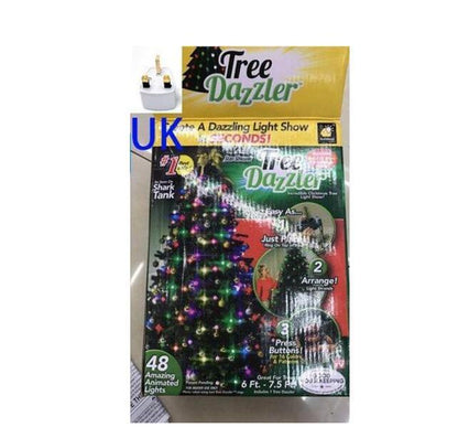 64 Light Dazzler Shower Tree Light Show Of Christmas Tree - iztia