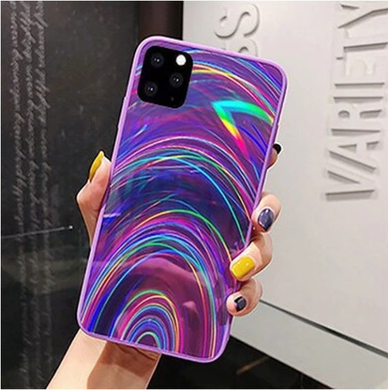 Rainbow Mirror Soft Case Phone Case - iztia