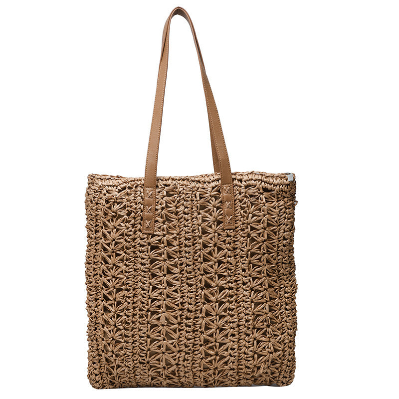 Summer Beach Straw Woven Large-capacity Crossbody Bag - iztia