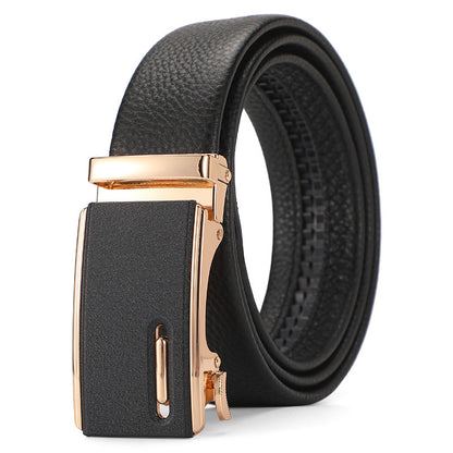 Genuine Leather Automatic Pure Leather Belt Boys - iztia