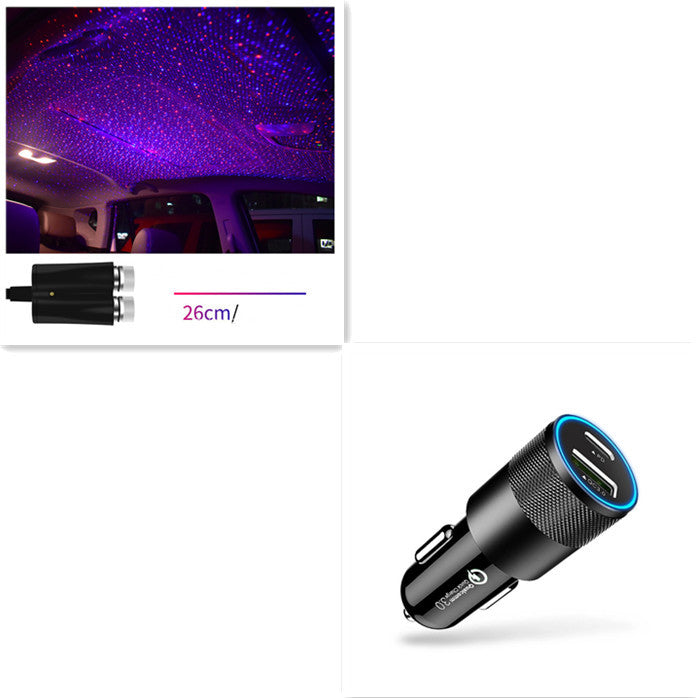 Star Light Projector Party Lights USB LED Light Interior Lighting LED Interior Car Lights Starry Sky Galaxy Night Lights - iztia