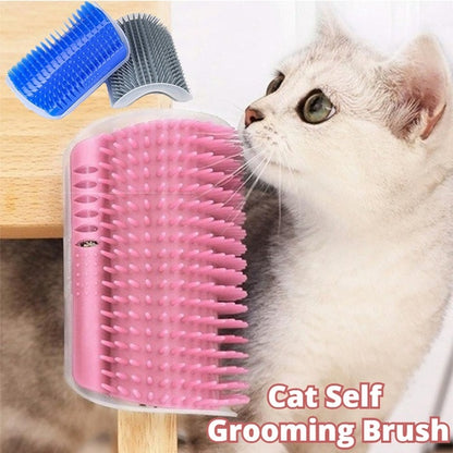 Cat Self-Grooming Brush Pet Wall Rubbing Device - iztia