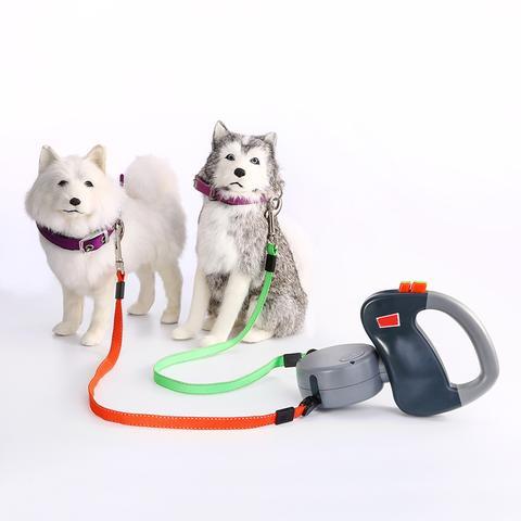 Retractable Dual Pet Dog Walking Leash - iztia