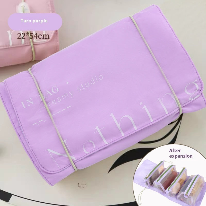 Folding Storage Bag Travel Portable Cosmetic Bag Detachable Wash Bags - iztia