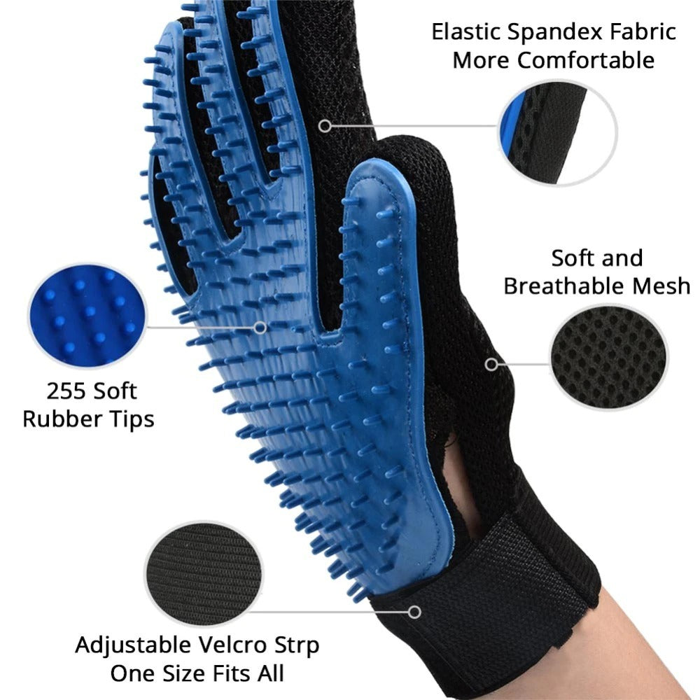 Cat Grooming Glove For Cats Wool Glove Pet Hair Deshedding Brush Comb Glove For Pet Dog Cleaning Massage Glove For Animal Sale - iztia