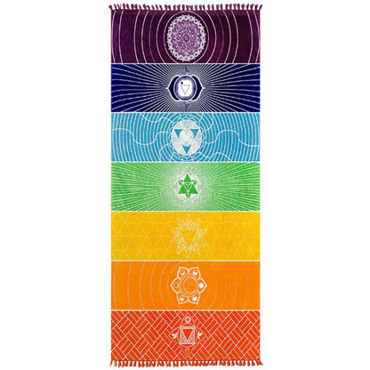 Bohemia India Mandala Blanket Beach Yoga Mat - iztia