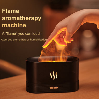 Drop Shipping Factory Direct Sale Fire Flame Humidifier Aroma Diffuser 2022 Air Essential Oil Ultrasonic Humidifier - iztia