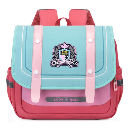 Elementary School Student Schoolbag British Style Boys And Girls Burden Reduction Children Backpack - iztia