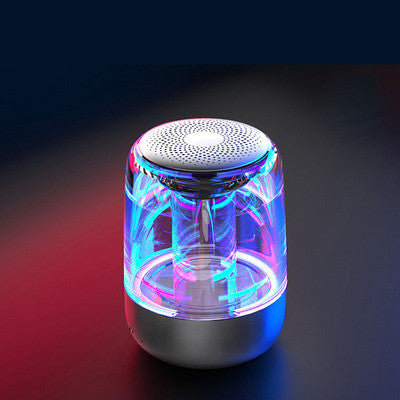 Portable Speakers Bluetooth Column Wireless Bluetooth Speaker Powerful Bass Radio with Variable Color LED Light - iztia