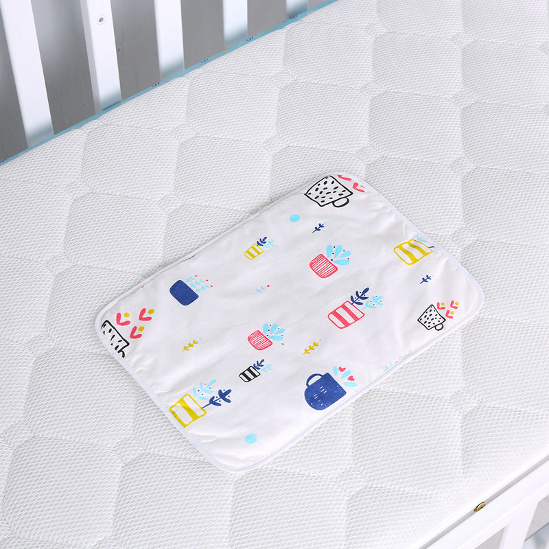 Baby cotton portable diaper changing pad - iztia