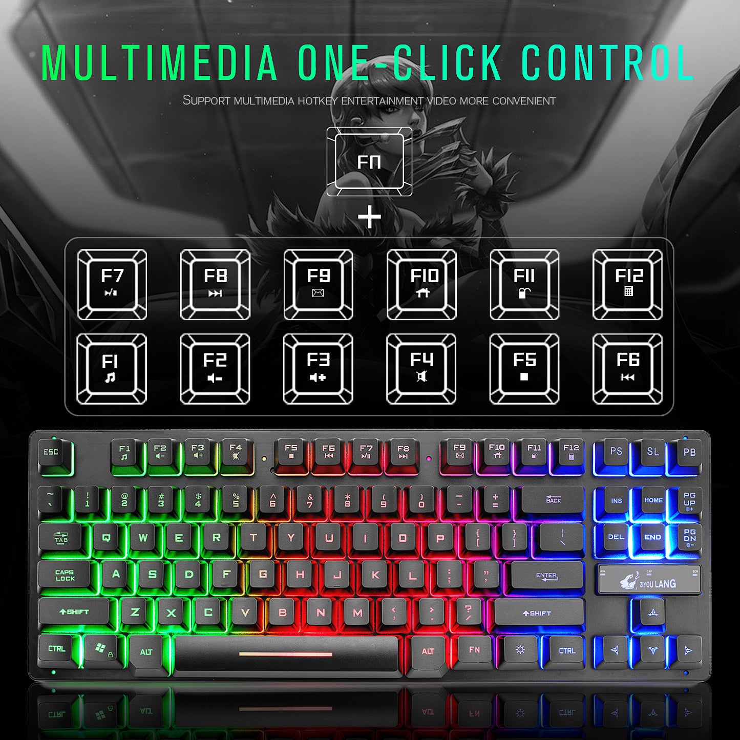 Electronic Games Mechanical Keyboard Notebook Keyboard - iztia