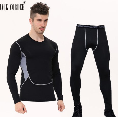 Camouflage Compression Baselayer Set Sports Compression Set Long Sleeve T-Shirt Tights Exercise Clothes Workout Bodysuit Fitness Suits For Men - iztia