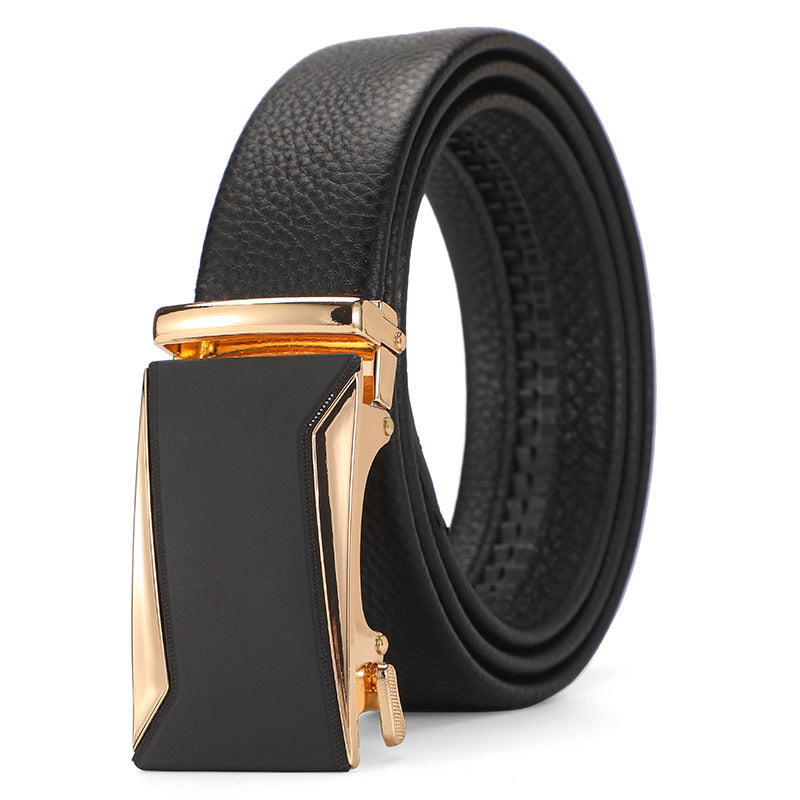 Genuine Leather Automatic Pure Leather Belt Boys - iztia