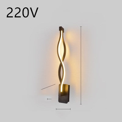 led wall lamp nordic minimalist bedroom bedside lamp - iztia