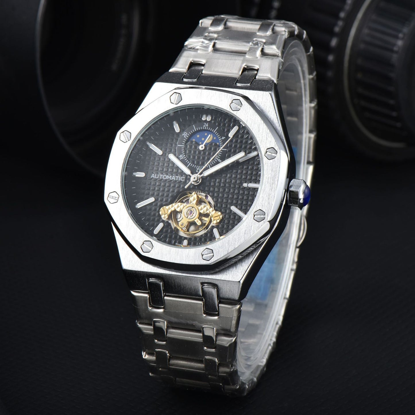 Men's Mechanical Automatic Multifunctional Tourbillon Watch - iztia