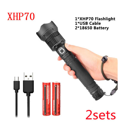 USB Charging Zoom P50 Flashlight - iztia