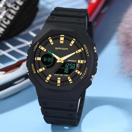 Multifunctional Sports Waterproof Double Display Electronic Watch - iztia