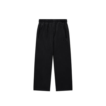 Double-sided Polar Fleece Wide-leg Pants Straight Loose - iztia