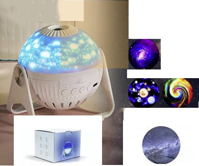 Galaxy Projector Starry Sky Projection Bedroom Bedside Decoration Night Light - iztia