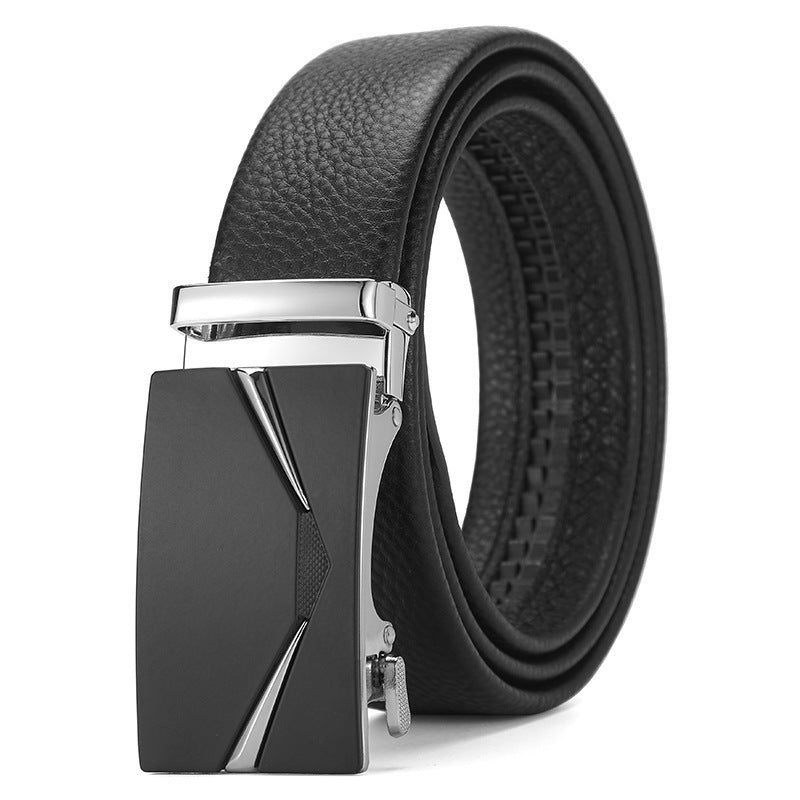 Genuine Leather Automatic Pure Leather Belt Boys - iztia