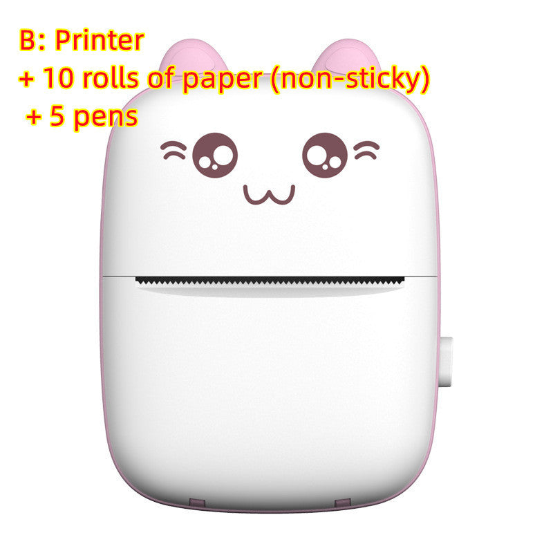 Mini Portable Printer: Bluetooth/WiFi Connectivity for Mobile Phone Photo Printing, Pocket-Sized for Students & Note Taking - iztia