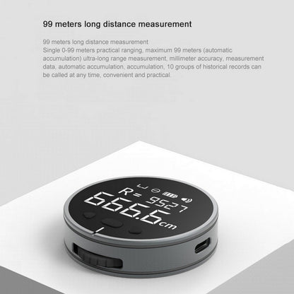 Distance Measuring Instrument Electronic Measuring Ruler Tape Measure High Definition Digital LCD High Precision Electronic Measuring Ruler Tool - iztia