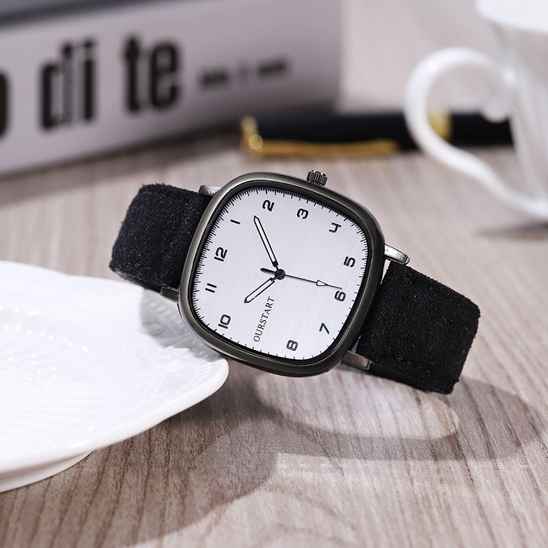 Casual Digital Exam Quartz Suede Belt Student Watch - iztia