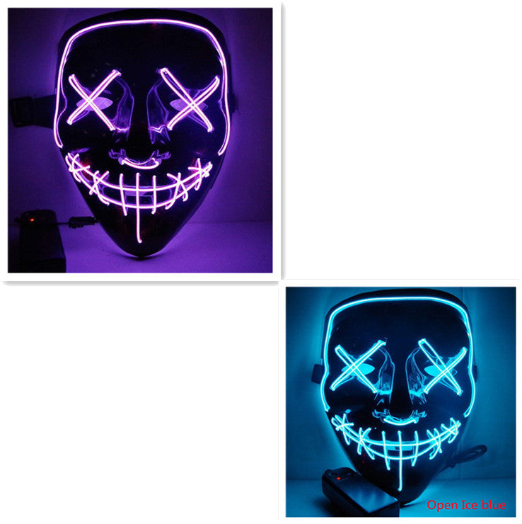 Line Up Festive Led Glitter Grimace Glow Mask - iztia