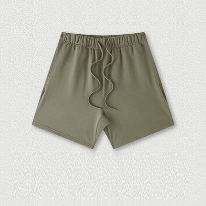 Medium and Large Kids' Cotton Shorts in Basic Earth Tones Style - iztia