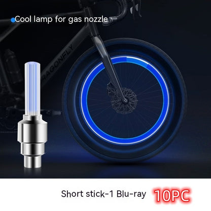 Neon Lights Tyre Wheel Valve Cap Light LED Car Tire Valve Caps Air Cover Tire Rim Valve Wheel Stem Cap Bike Light - iztia