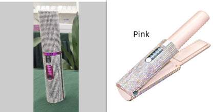 2-In-1 Electric USB Hair Straightening Brush Straightener Brush Multifunctional Comb Straightening Styler Hair Curler - iztia