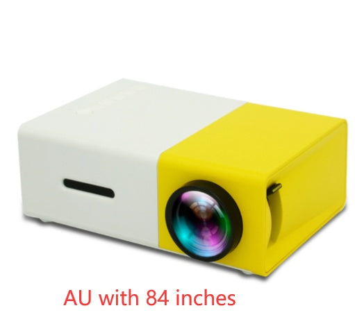 Portable Projector 3D Hd Led Home Theater Cinema HDMI-compatible Usb Audio Projector Yg300 Mini Projector - iztia