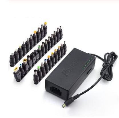 96W Universal Power Adapter: Adjustable 12V-24V Regulated AC to DC Converter for Household Appliances - for US, GB & Europe EU Plug (Black) - iztia