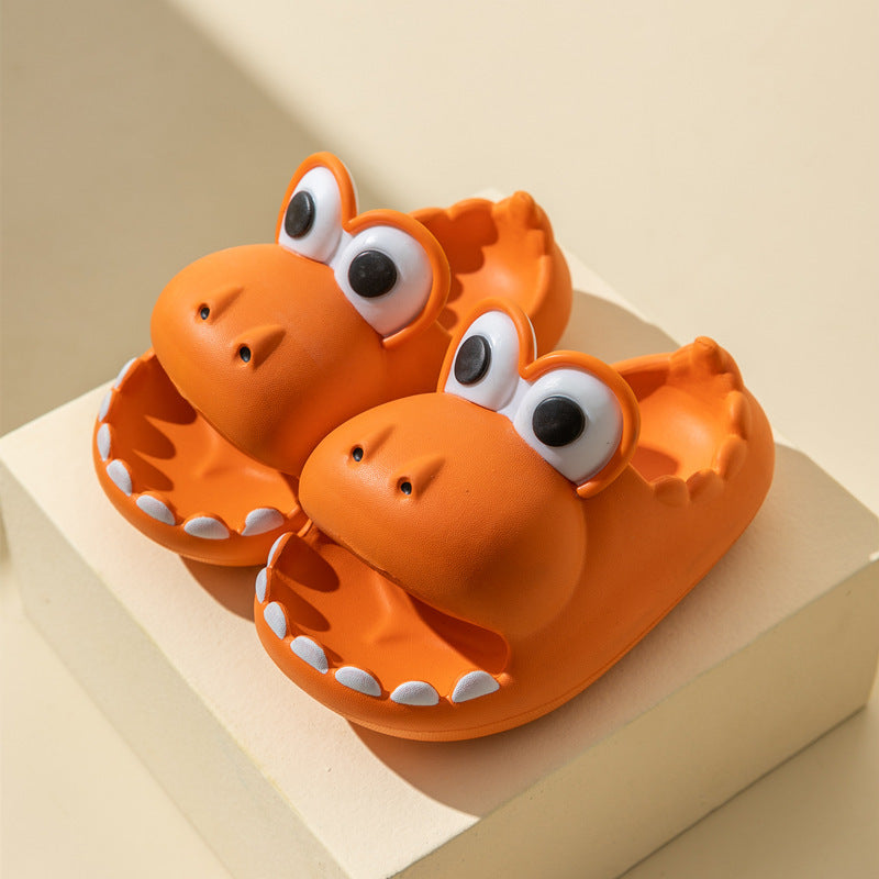 Kids Dinosaur Slippers Wholesale Summer Cartoon Parent Child Outdoor Home EVA Sandals Women Men Kids Cute Slippers Baby Shoes - iztia