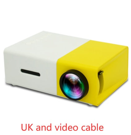 Portable Projector 3D Hd Led Home Theater Cinema HDMI-compatible Usb Audio Projector Yg300 Mini Projector - iztia