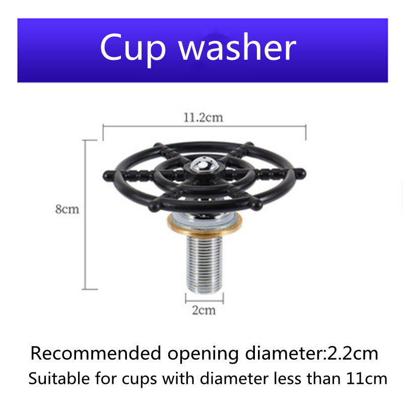 Stainless Steel Cup Washer With Embedded Automatic High-pressure Push Cup Washer - iztia