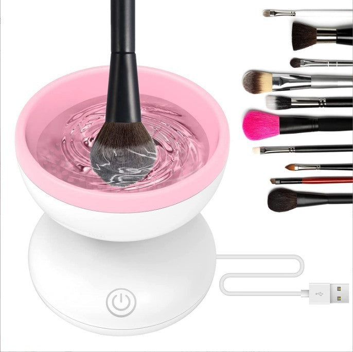 Electric Makeup Brush Cleaner Machine Portable Automatic USB Cosmetic Brush Cleaner Tools For All Size Beauty Makeup Brushes Set - iztia