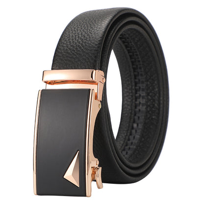 Genuine Leather Automatic Pure Leather Belt Boys - iztia