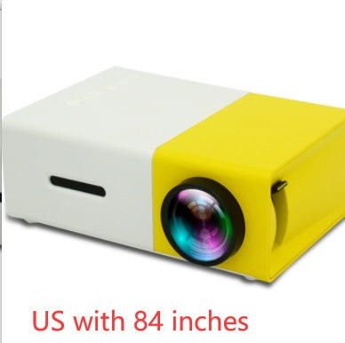 Portable Projector 3D Hd Led Home Theater Cinema HDMI-compatible Usb Audio Projector Yg300 Mini Projector - iztia