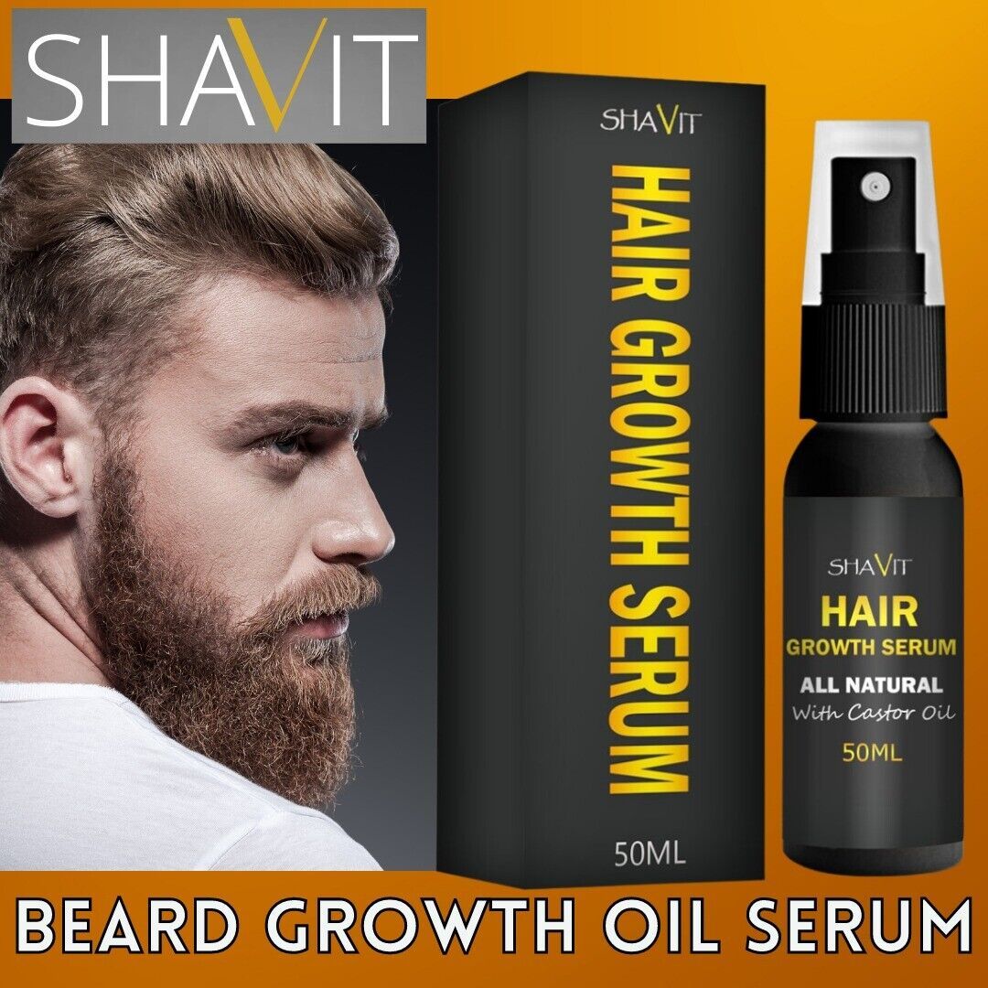 Mens Beard Growth Oil Serum Fast Growing Mustache Facial Hair Treatment For Men - iztia