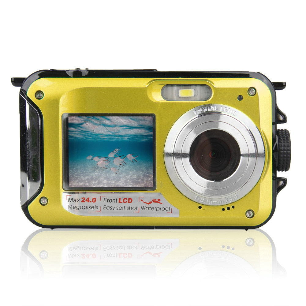 Dual-screen waterproof HD digital camera - iztia