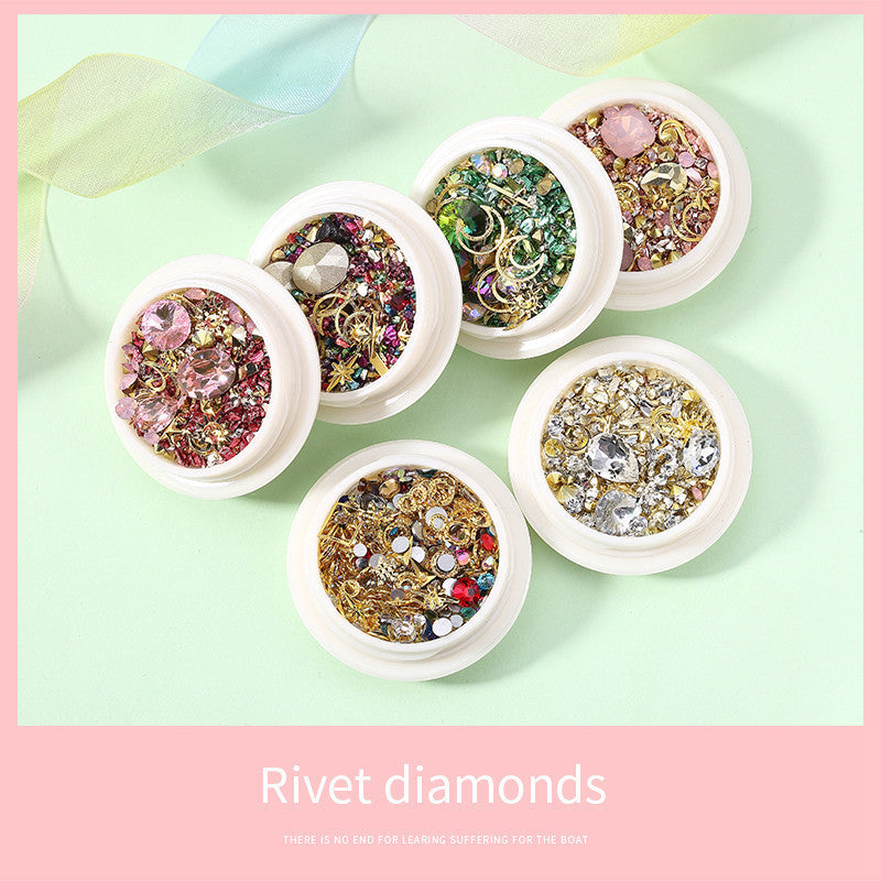 New Nail Art Jewelry Nail Diamond Nail Rivet - iztia