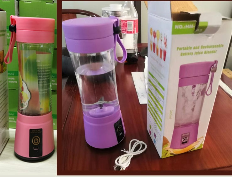 Portable Blender With USB Rechargeable Mini Kitchen Fruit Juice Mixer Home Simple Portable Electric Mini Juicer - iztia