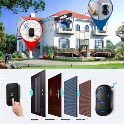 Wireless Door Bells Waterproof Long Range Plug In Home Cordless Doorbell - iztia