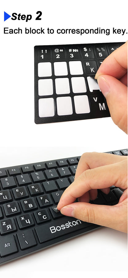 Notebook Keyboard Stickers Russian Keyboard Stickers - iztia