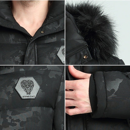 Men's Short Thickened Winter Outdoor Cotton-padded Clothing British Fur Collar Coat - iztia